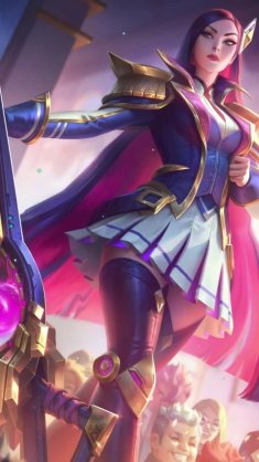 battle academia caitlyn from lol live wallpaper