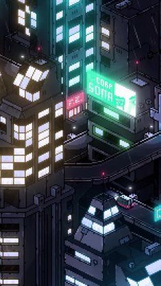 pixel cyberpunk night city live wallpaper