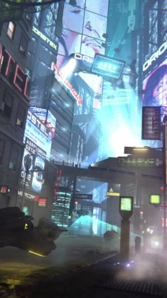 cyberpunk neon city live wallpaper
