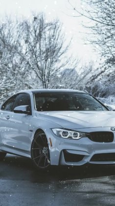 white winter bmw live wallpaper