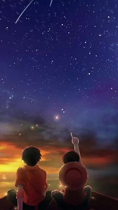 luffy and ace at night live wallpaper