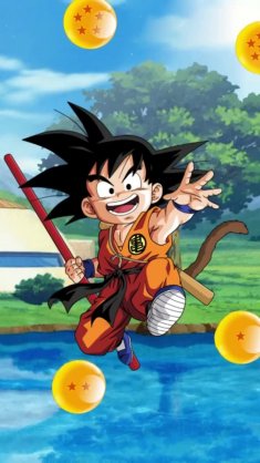 kid goku near house (dragon ball) live wallpaper