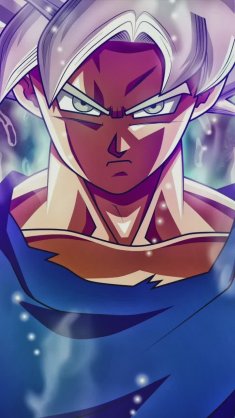 silver-haired goku in his ultra instinct power (dragon ball) live wallpaper