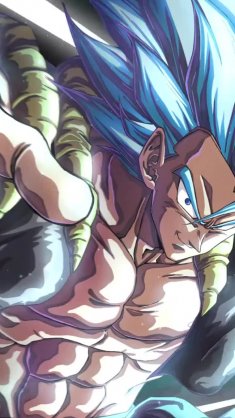 gogeta with blue hair (dragon ball) live wallpaper