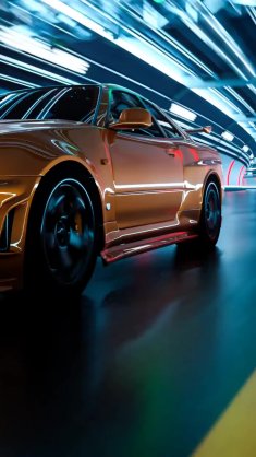 nissan skyline gt-r r34 live wallpaper