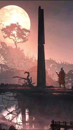 moonlit shinobi sekiro live wallpaper