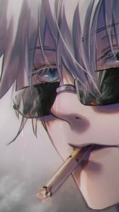 satoru smoking live wallpaper