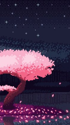 pixel sakura live wallpaper