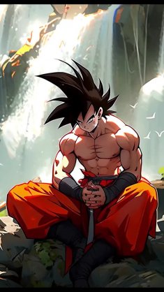 goku meditating live wallpaper