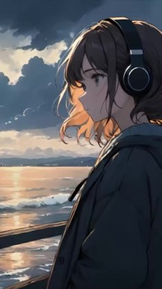 lonely girl live wallpaper