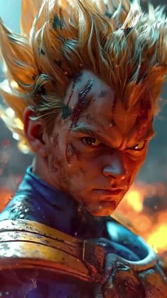 realistic vegeta live wallpaper