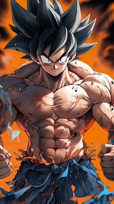 ripped body goku live wallpaper