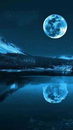 blue moonlight lake live wallpaper