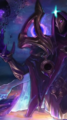 dark cosmic jhin (league of legends) live wallpaper