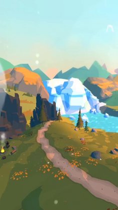 low poly landscape live wallpaper