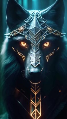 dark fantasy wolf live wallpaper