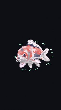 koi fish (pixel) live wallpaper