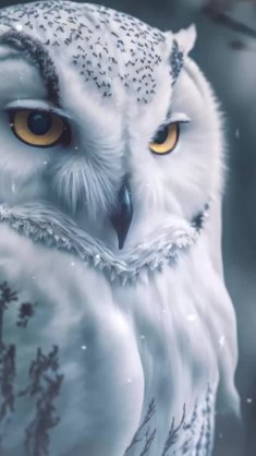 snowy owl live wallpaper