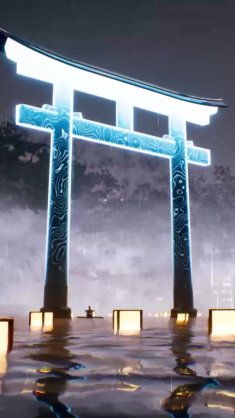 torii gate (ghostwire tokyo) live wallpaper