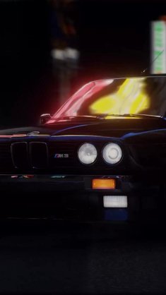 bmw e30 m3 driving on the road live wallpaper