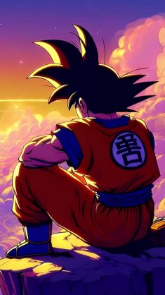 goku sunset live wallpaper