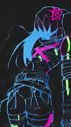 jinx neon hoodie live wallpaper