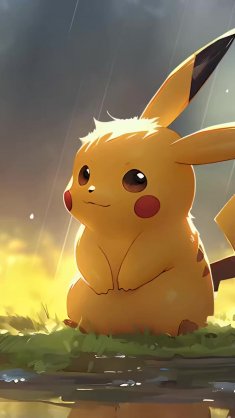 rainy day with pikachu live wallpaper