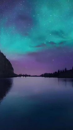 aurora lake live wallpaper