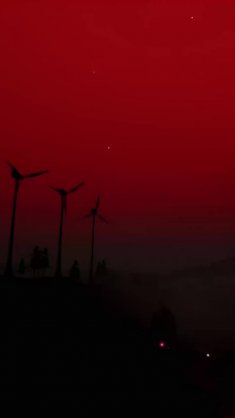 foggy red sky live wallpaper