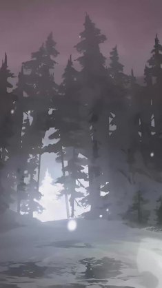 the wintry trail live wallpaper