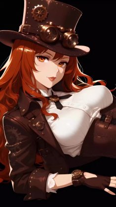 steampunk girl live wallpaper