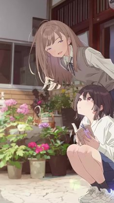 girls enjoying summer reads live wallpaper