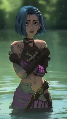 short-haired jinx live wallpaper