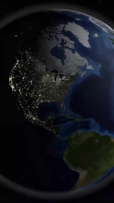 earth’s glow in darkness live wallpaper