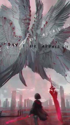 facing the six-winged angel live wallpaper