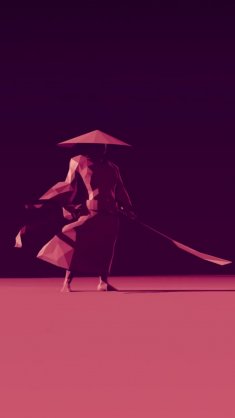 minimalistic samurai live wallpaper