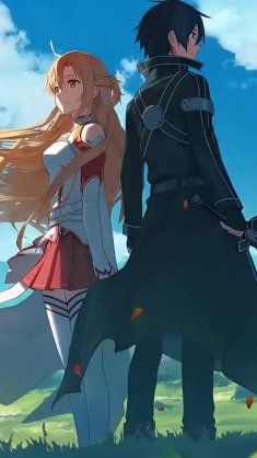 kirito & asuna (sword art online) live wallpaper