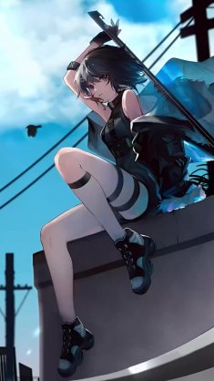 la pluma (arknights) live wallpaper