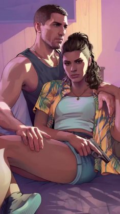 lucía & jason: vice reckoning (gta vi) live wallpaper