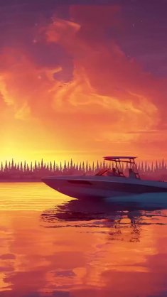 sunset drift in miami live wallpaper