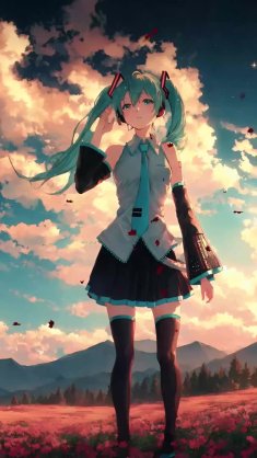 radiant twilight - hatsune miku live wallpaper
