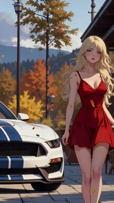 autumn drive with ford shelby gt350 live wallpaper