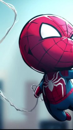 chibi spiderman live wallpaper