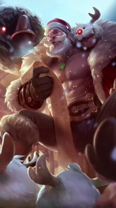 santa braum (league of legends) live wallpaper