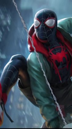 spiderman pose as a symbol of strength and resilience live wallpaper