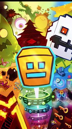geometry dash game live wallpaper