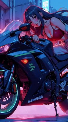 kawasaki ninja - bubblegum desires live wallpaper