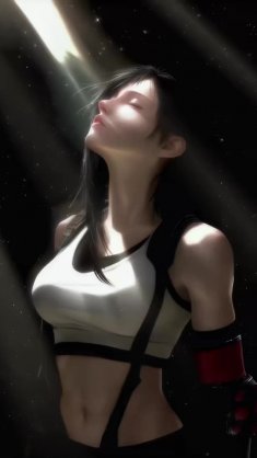 tifa lockhart under sunlight live wallpaper