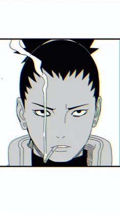 shikamaru glitch style frame live wallpaper