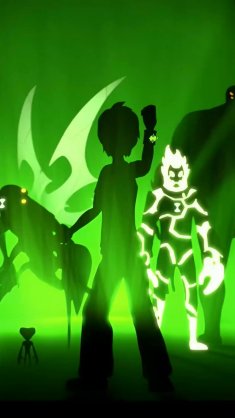 ben 10 alien silhouettes live wallpaper